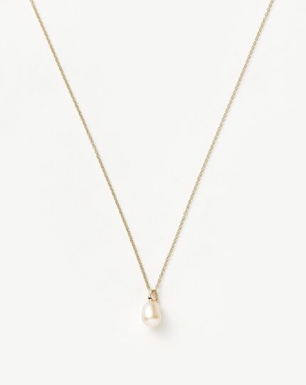 Fine Baroque Pearl Organic Pendant Necklace