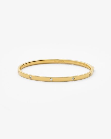 Interstellar Hinged Bangle | 18ct Gold Vermeil/Cubic Zirconia